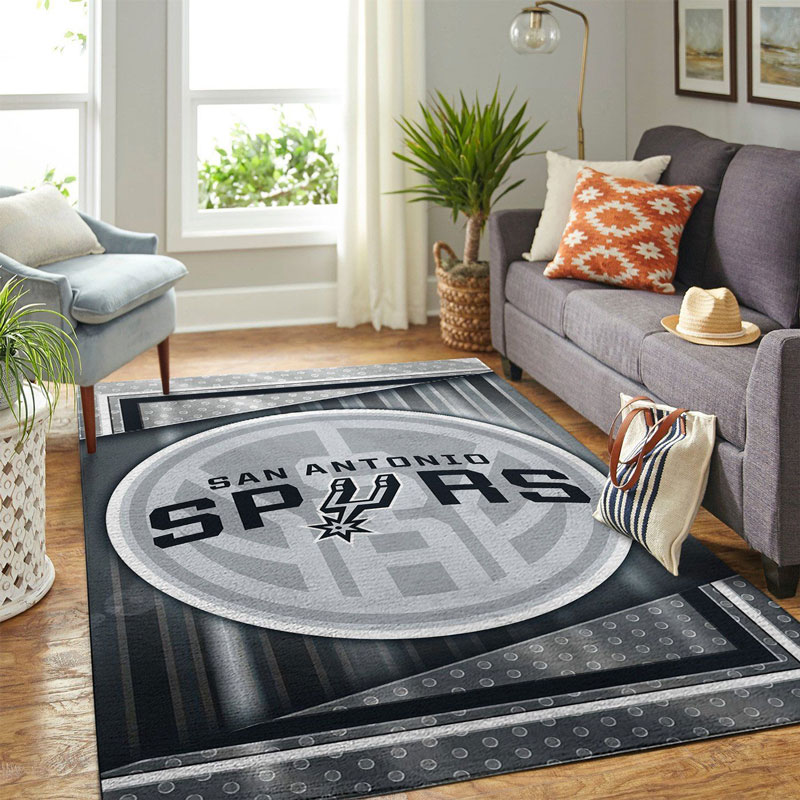 San Antonio Spurs Area Rug NBA Area Rug Living Room Area Rug Indoor Rugs Rectangle Carpet