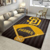 San Diego Padres Area Rug MLB Area Rug Dining Room Rugs Indoor Indoor Rugs Rectangle Carpet 4 san diego padres rug living room carpet regtangle carpet floor decor home decor ver 305