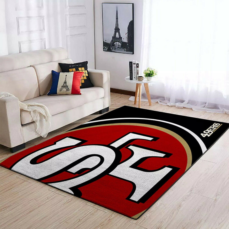 San Francisco 49ers Area Rug NFL Area Rug Bathroom Rugs Indoor Rug Rectangle Carpet