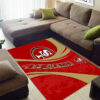 san francisco 49ers rug bathroom rug floor rug regtangle carpet home decor ver 1810