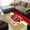 San Francisco 49ers Rug NFL Area Rug Bedroom Rug Indoor Indoor Rug Rectangle Carpet 3 san francisco 49ers rug bathroom rug floor rug regtangle carpet home decor ver 1811
