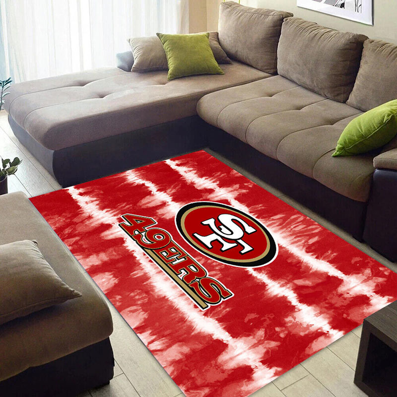 San Francisco 49ers Rug NFL Area Rug Living Room Area Rug Indoor Indoor Rugs Rectangle Carpet