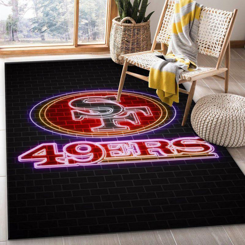 San Francisco 49ers Rug NFL Area Rug Kitchen Rug Indoor Indoor Rugs Rectangle Carpet