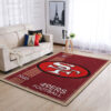 san francisco 49ers rug bathroom rug floor rug regtangle carpet home decor ver 1852
