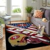 san francisco 49ers rug bathroom rug floor rug regtangle carpet home decor ver 1854