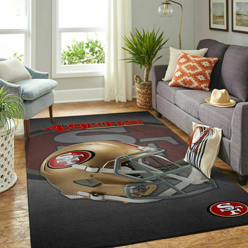 San Francisco 49ers Rug NFL Area Rug Kitchen Rug Indoor Rug Rectangle Carpet