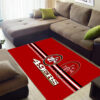 san francisco 49ers rug living room rug floor rug regtangle carpet home decor ver 1873