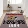 san francisco 49ers rugs bathroom rug floor rug regtangle carpet home decor ver 1882