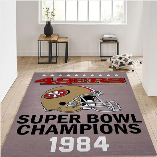 San Francisco 49ers Rug NFL Area Rug Kitchen Rug Indoor Rug Rectangle Carpet