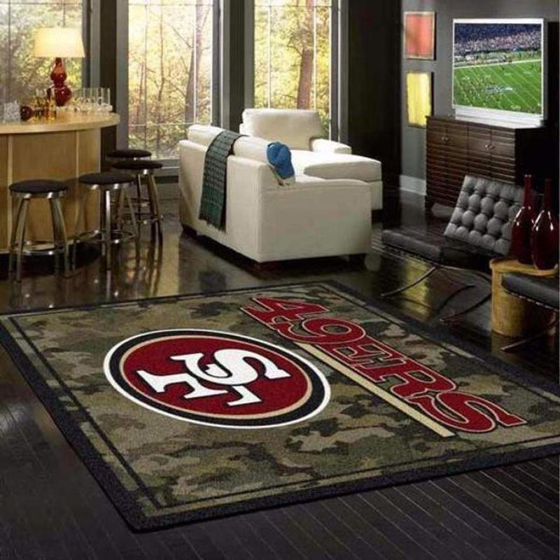 San Francisco 49ers Rug NFL Area Rug Dining Room Rugs Indoor Indoor Rug Rectangle Carpet