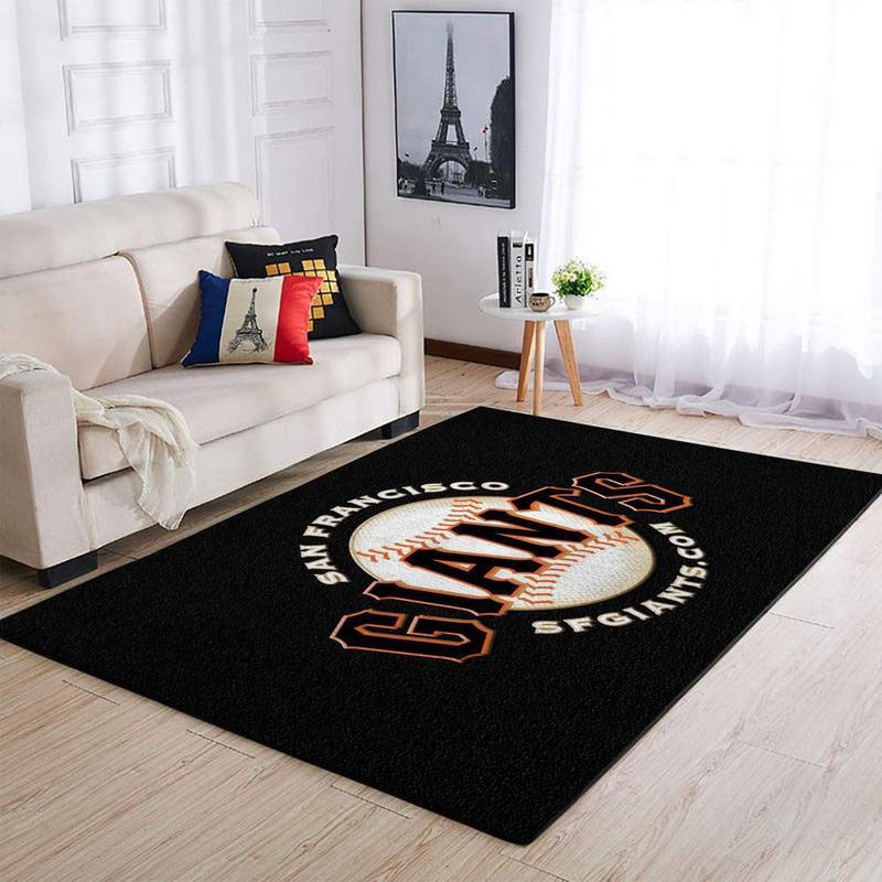 San Francisco Giants Rug MLB Area Rug Dining Room Rug Indoor Indoor Rug Rectangle Carpet