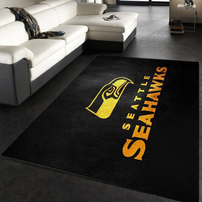 Seattle Seahawks Rug NFL Area Rug Dining Room Rugs Indoor Rug Rectangle Carpet