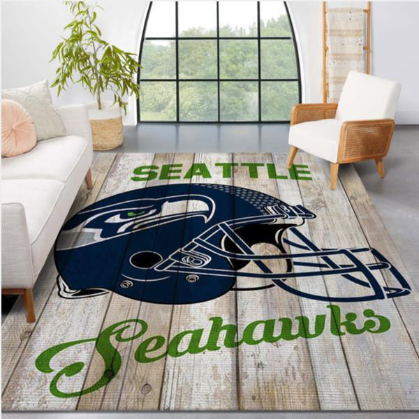 Seattle Seahawks Area Rug NFL Area Rug Bathroom Rugs Indoor Rug Rectangle Carpet