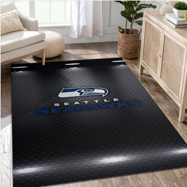 Seattle Seahawks Area Rug NFL Area Rug Bathroom Rug Indoor Rugs Rectangle Carpet