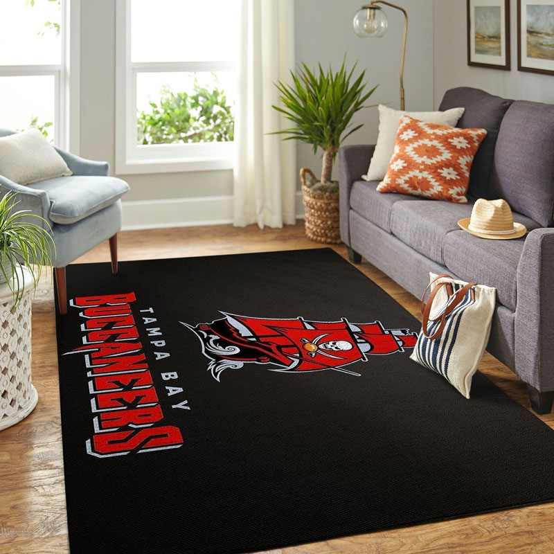 Tampa Bay Buccaneers Area Rug NFL Area Rug Living Room Rug Indoor Indoor Rugs Rectangle Carpet