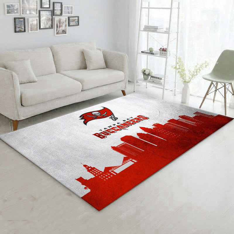Tampa Bay Buccaneers Area Rug NFL Area Rug Kitchen Rug Indoor Rugs Rectangle Carpet