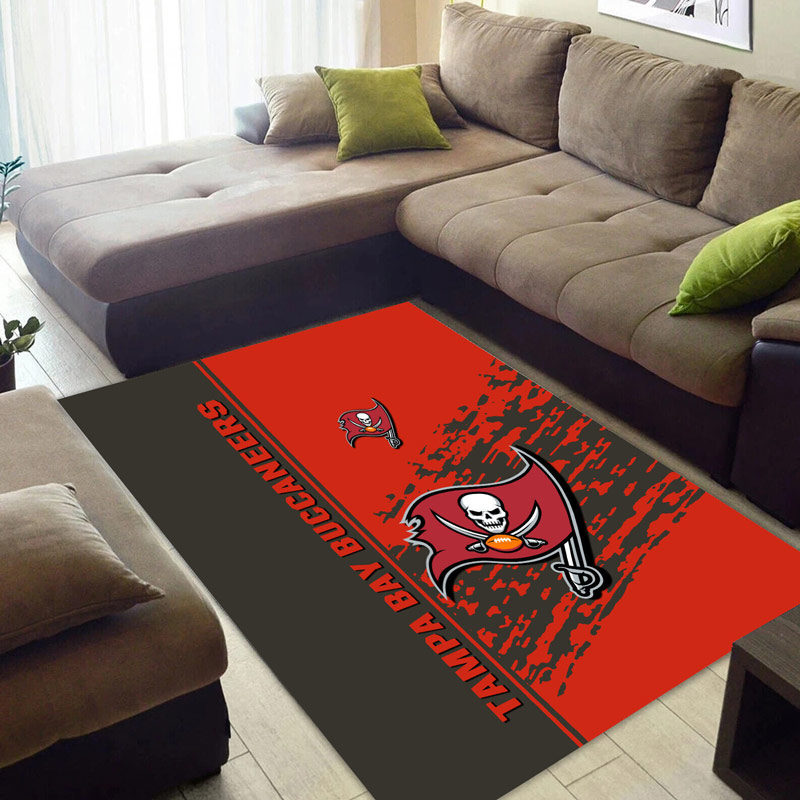 Tampa Bay Buccaneers Rug NFL Area Rug Dining Room Rugs Indoor Rug Rectangle Carpet