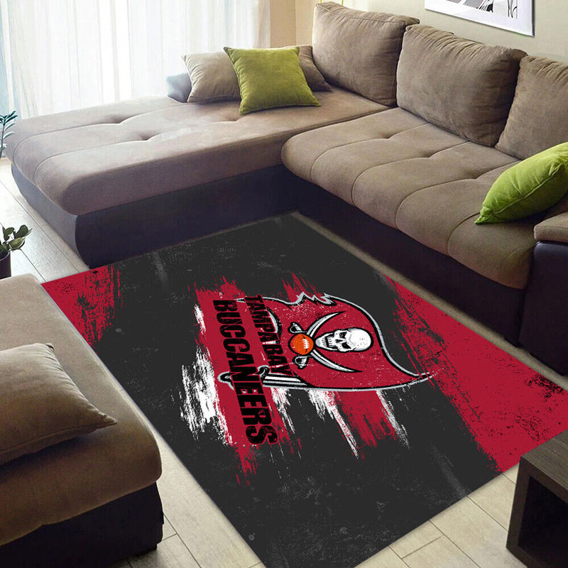 Tampa Bay Buccaneers Area Rug NFL Area Rug Bathroom Rugs Indoor Rug Rectangle Carpet