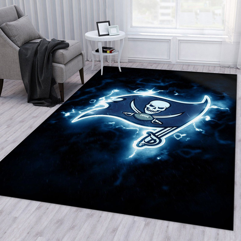 Tampa Bay Buccaneers Area Rug NFL Area Rug Dining Room Rug Indoor Rugs Rectangle Carpet