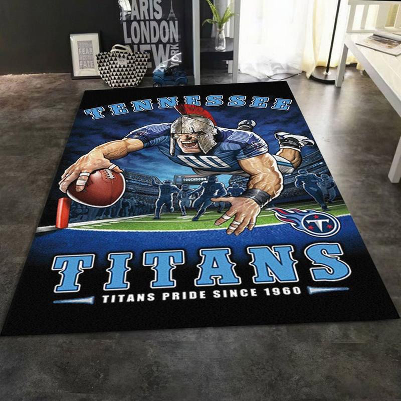 Tennessee Titans Rug NFL Area Rug Bathroom Rug Indoor Rugs Rectangle Carpet