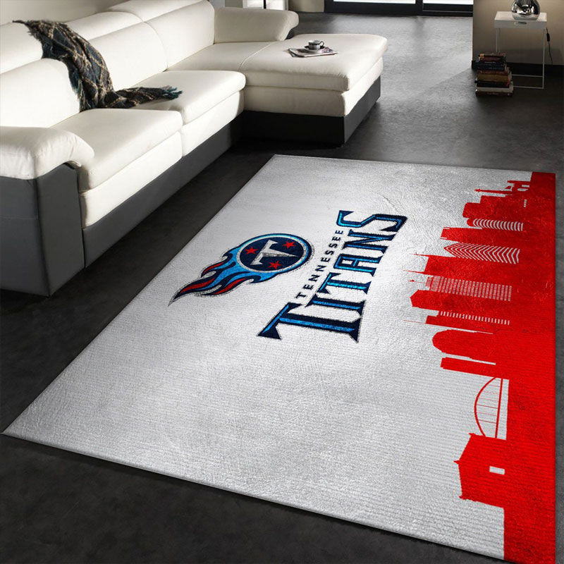 Tennessee Titans Area Rug NFL Area Rug Living Room Area Rug Indoor Rugs Rectangle Carpet