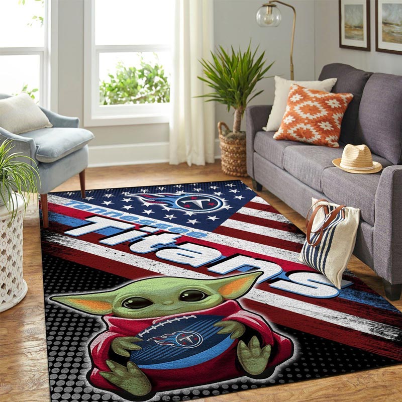 Tennessee Titans Rug NFL Area Rug Bedroom Area Rug Indoor Indoor Rugs Rectangle Carpet
