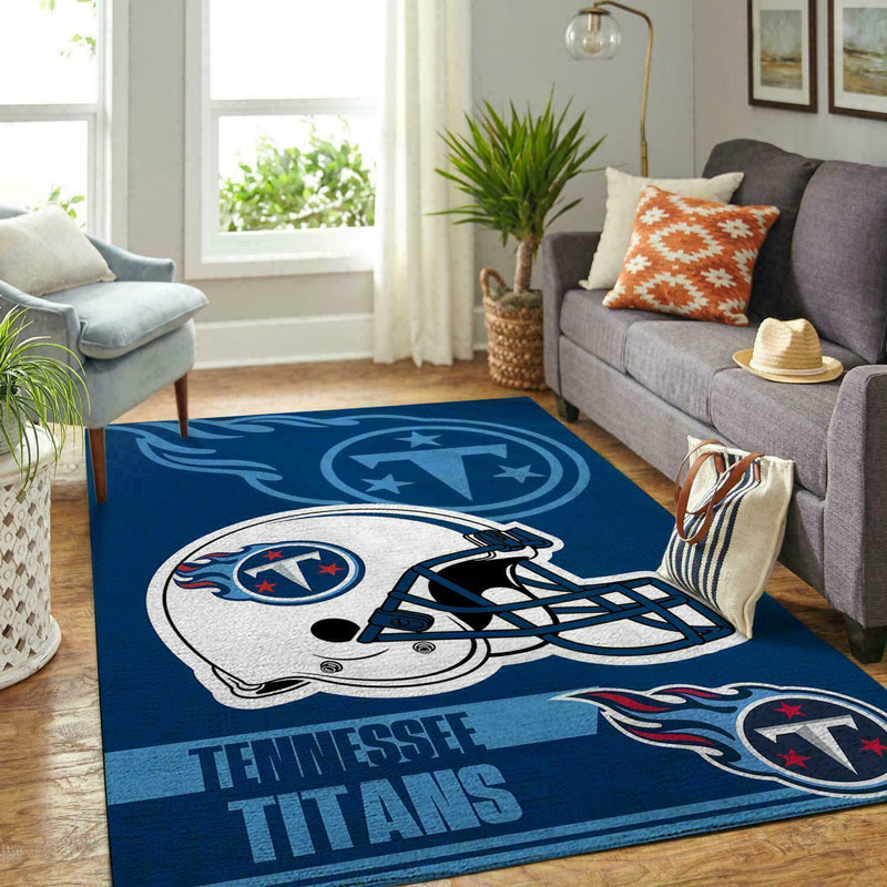 Tennessee Titans Rug NFL Area Rug Bathroom Rug Indoor Rug Rectangle Carpet
