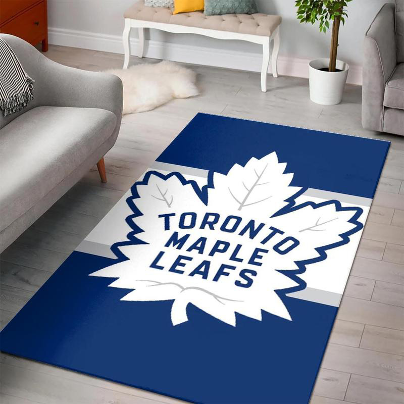 Toronto Maple Leafs Rug NHL Area Rug Dining Room Rug Indoor Rug Rectangle Carpet