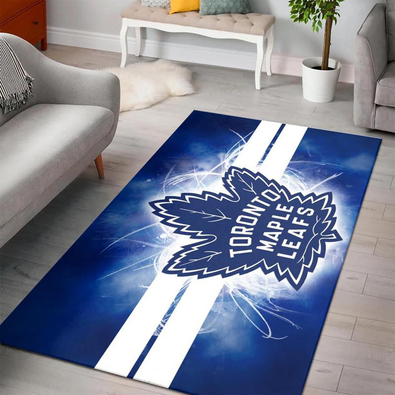 Toronto Maple Leafs Area Rug NHL Area Rug Living Room Area Rug Indoor Indoor Rugs Rectangle Carpet