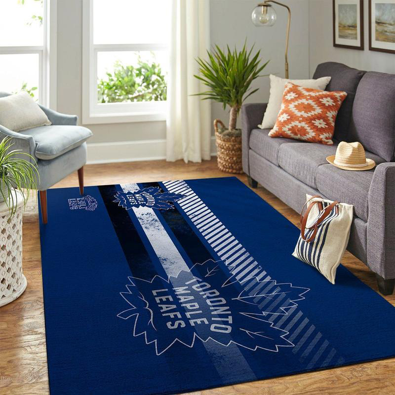 Toronto Maple Leafs Area Rug NHL Area Rug Living Room Rug Indoor Indoor Rugs Rectangle Carpet