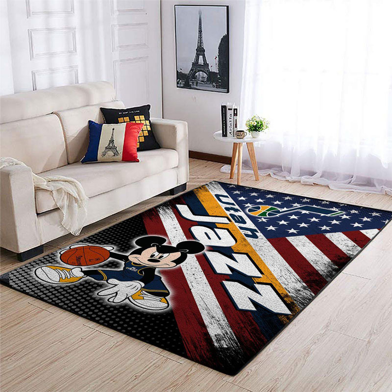 Utah Jazz Area Rug NBA Area Rug Dining Room Rug Indoor Indoor Rugs Rectangle Carpet