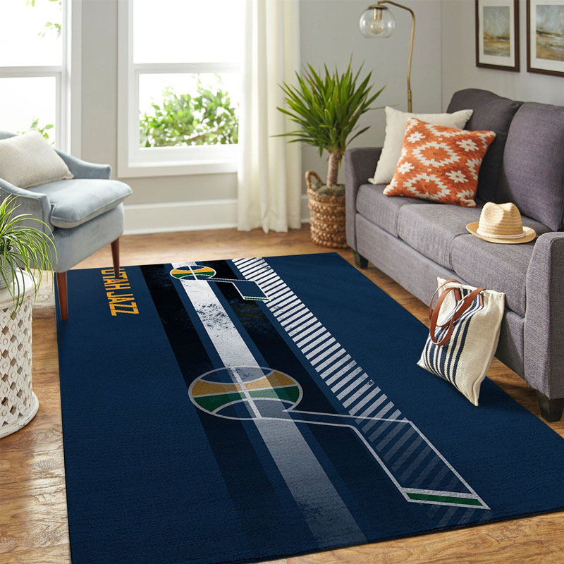 Utah Jazz Area Rug NBA Area Rug Dining Room Rug Indoor Indoor Rug Rectangle Carpet
