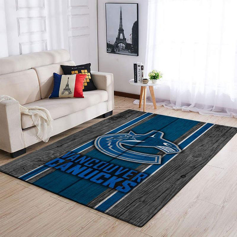 Vancouver Canucks Area Rug NHL Area Rug Dining Room Rug Indoor Rugs Rectangle Carpet