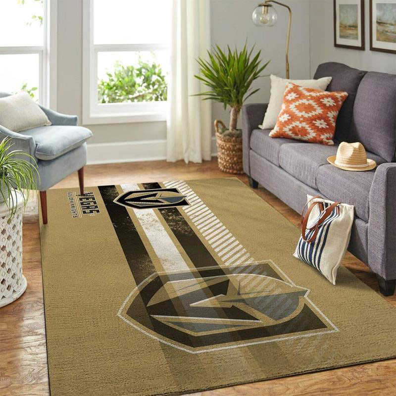 Vegas Golden Knights Area Rug NHL Area Rug Living Room Area Rug Indoor Indoor Rugs Rectangle Carpet
