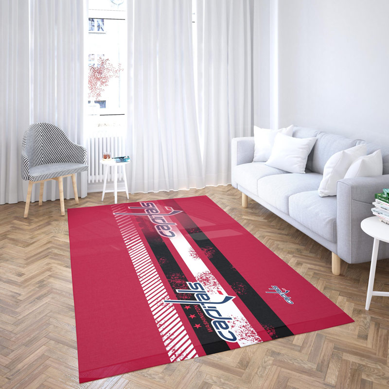 Washington Capitals Rug NHL Area Rug Kitchen Rug Indoor Rug Rectangle Carpet
