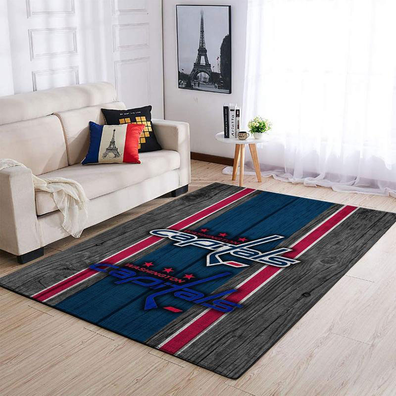 Washington Capitals Rug NHL Area Rug Bedroom Area Rug Indoor Rugs Rectangle Carpet